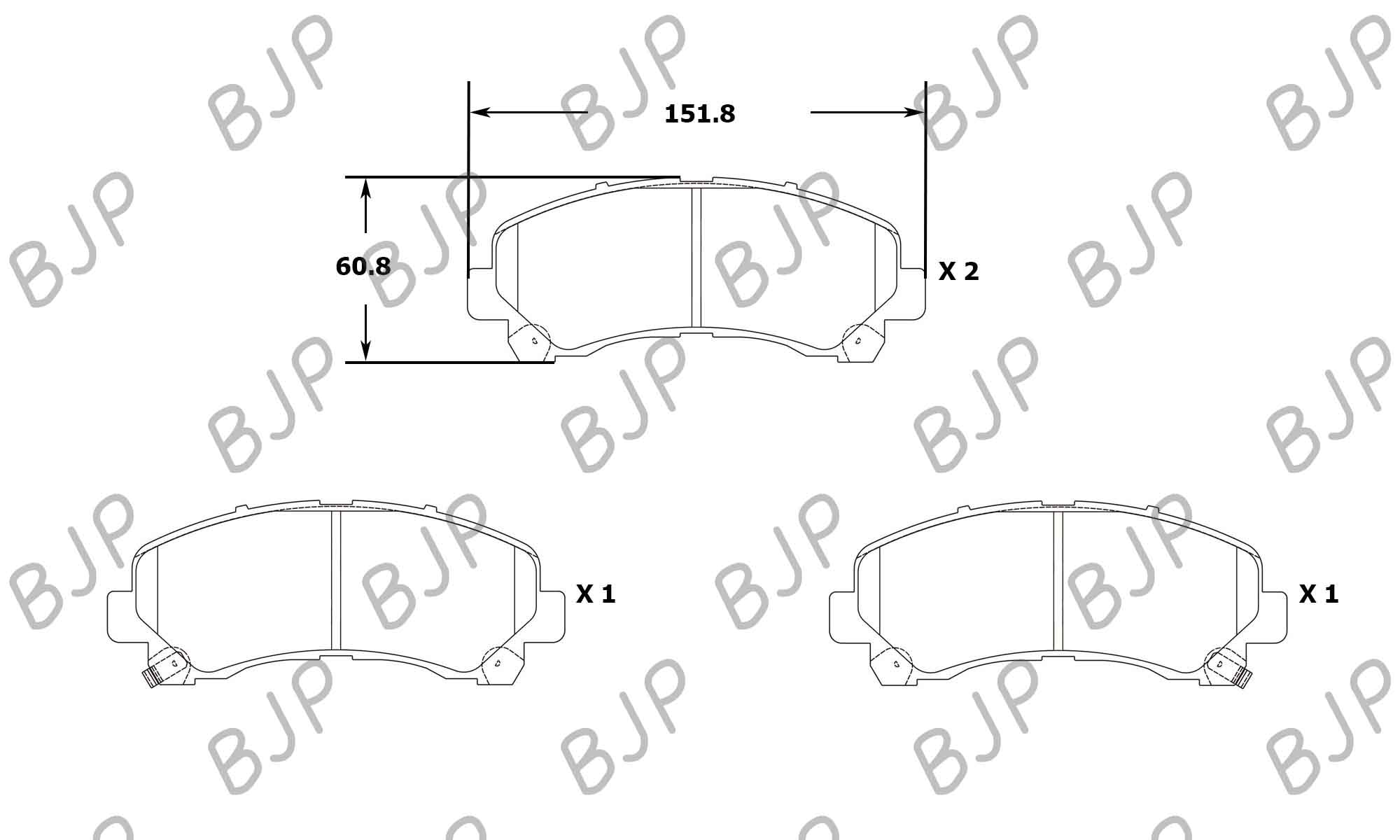 ผ้าเบรค Isuzu D Max Ii Tfr Tfs [อีซูซุ ดี แมคซ์ ทู Tfr Tfs ] ปี 12