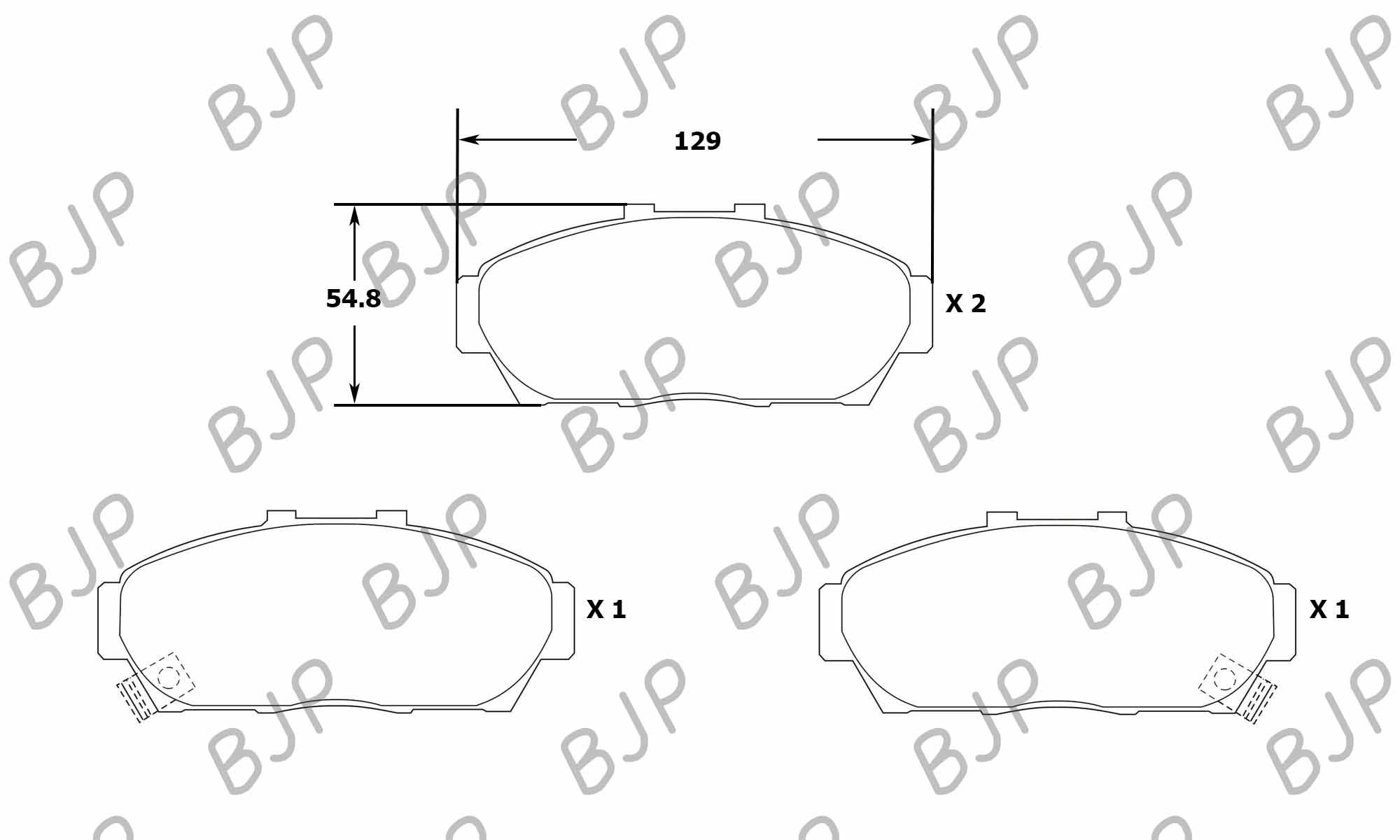 ผ้าเบรค HONDA INTEGRA Coupe (DC2, DC4) [ฮอนด้า อินทิกร้า คูเป้ (DC2 ...